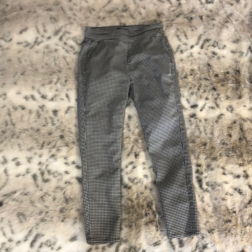 Checkered high wasted pants